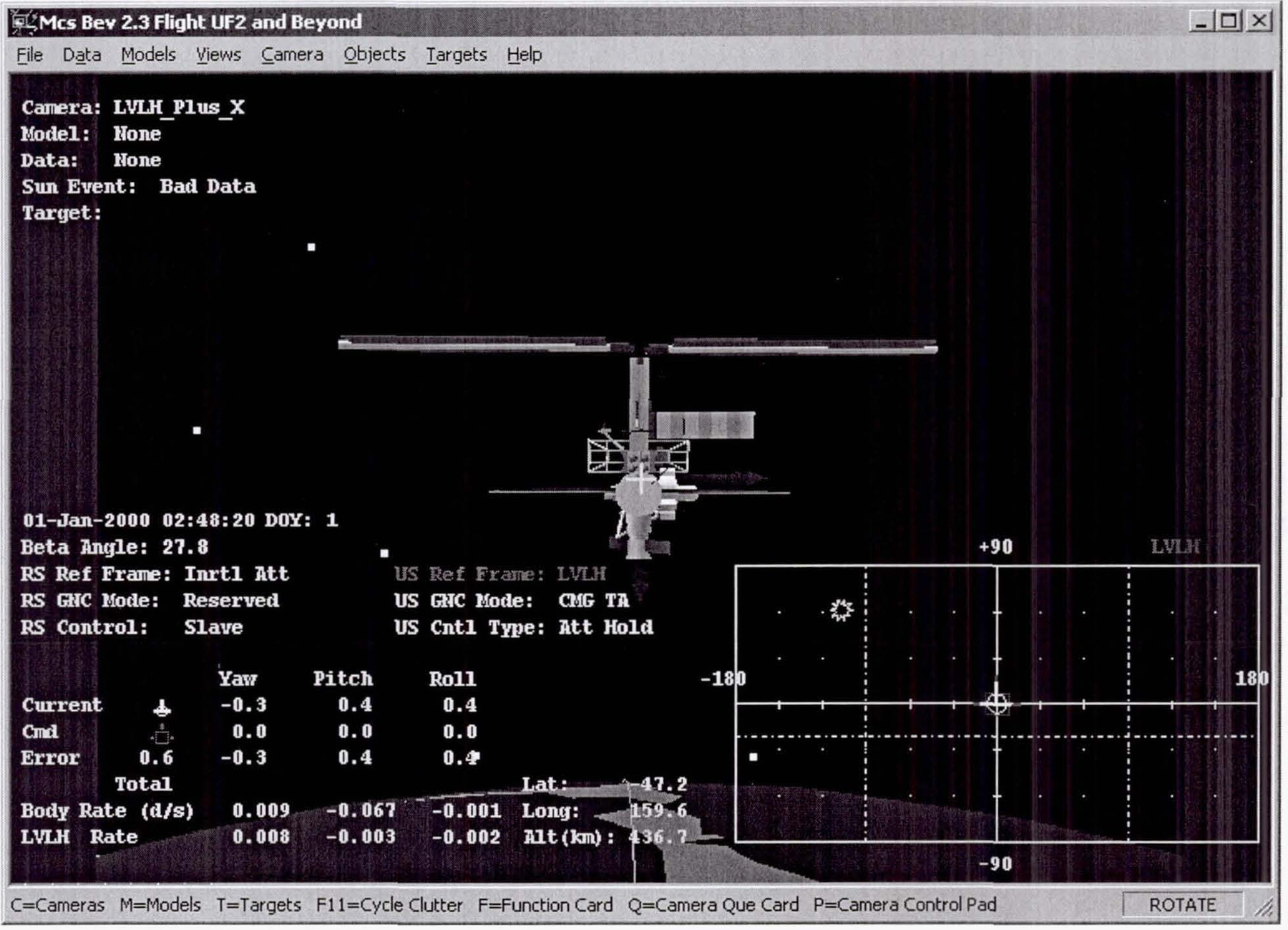 Historic NASA MCS Bird’s Eye View three-dimensional International Space Station visualization