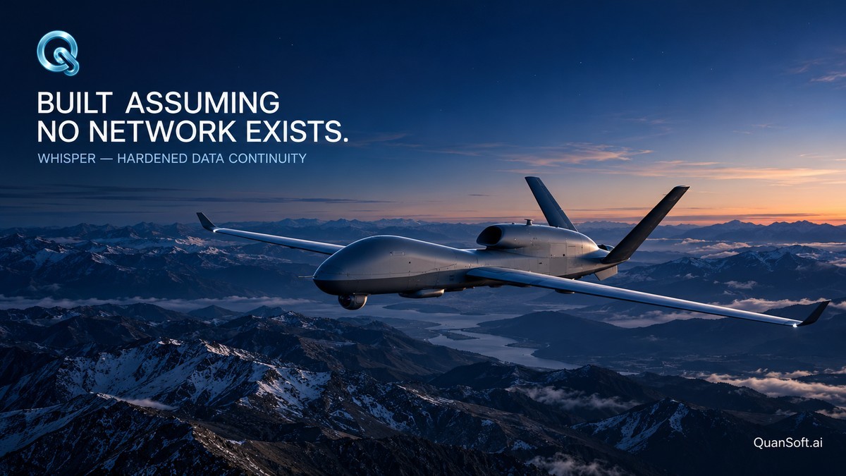 QuanSoft Builds Hardened Whisper SDK for Unmanned-System Data Continuity